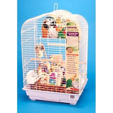 Cockatiel Scalloped Top Bird Cage Kit