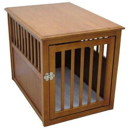 Dog Crate Table - Large-Mahogany