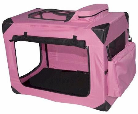 Generation II Deluxe Portable Soft Crate - Small-Pink