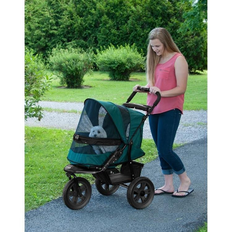 AT3 No-Zip Pet Stroller - Forest Green