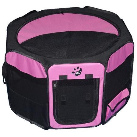 Travel Lite Soft-Sided Pet Pen - Small-Pink